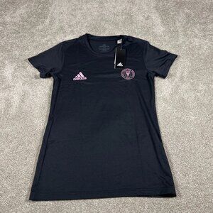 Adidas Mens Small Black Inter Miami CF Crew Neck Soccer Club Football Shirt NWT